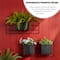 Glitzhome® Black Metal Vertical Wall Planter Stands Set